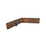 Brown Blow Molded Plastic Folding Bench Seat 6 Foot Match The Table