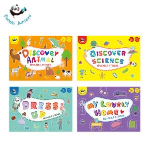 China Discover Science Reusable Puffy Sticker Book , Baby Girl Stickers factory