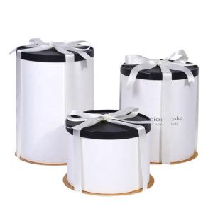 China Custom Design Paper Sweet Box Recycled Materials Cake Packing With Lids factory