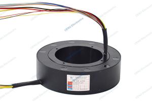 China Industry Automatic Equipment Low Temperature Slip Ring with Through Hole 50rpm factory