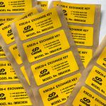 Custom Printing 3M Vinyl Label Sticker Synthetic Paper Die Cut Vinyl Sticker