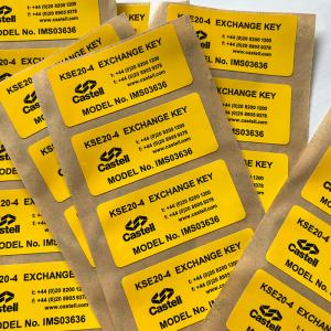 China Text Image Adhesive Printing Label Stickers , Waterproof Private Label Stickers factory