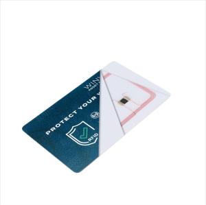 China Anti Theft Contactless RFID Shield Card Credit Protector Custom RFID Blocking Card factory