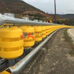 Corrosion Resistance Q235 Q345 EVA Rotary Barrier Barrels for Highway Safety