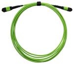24-Fiber Multi Mode MPO MTP Fiber Optic Cable In Lime Green LSZH Jacket