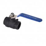 Carbon steel two-piece internal thread ball valve WCB two-piece heavy duty