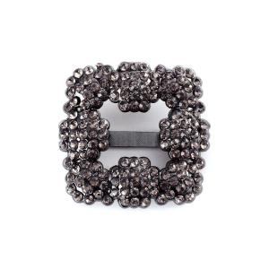 China New Style 35mm Crystal Shoe Buckles Vintage Style For Shoes / Bags / Clothes factory