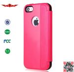 New Arrival 100% Qualify Colorful PU Flip Leather Cover Cases For Iphone 5 5S