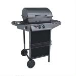 2 1 Burners Black Steel Outdoor Camping Trolly Gas Barbecue Grill Side Burner 2