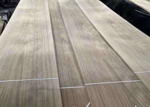 China 10-16% MC Crown Cut Natural Walnut Plywood Sheets Black Sliced Veneer factory