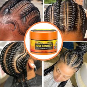China Edge Control 5oz Hair Wax Unbranded High Shine Pomade Super Strong Hold Twist Gel Loc Gel factory