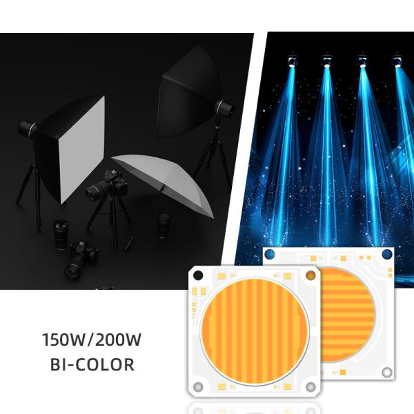5454 Bi-Color 2700k 6500k Cct High Power 1500w 200w Cob Led Chip Module For
