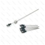 M12 Molded Stainless Steel PT100 Temperature Sensor 4 Wire 102mm Long