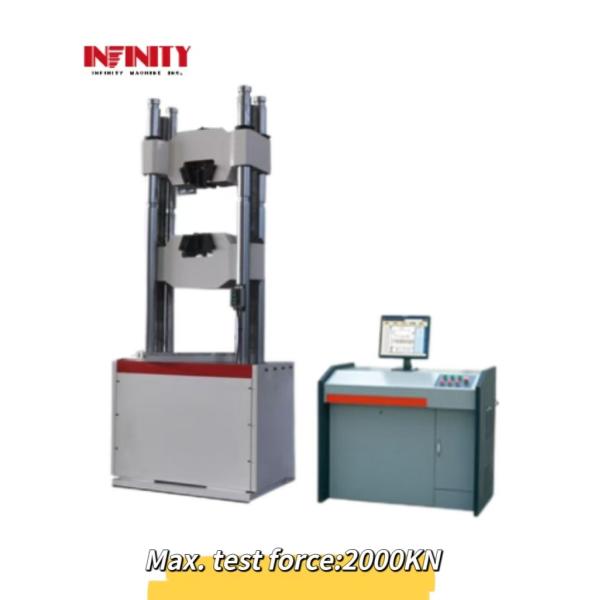 Easy Operation 2000KN Micro Electro Hydraulic Servo Tensile Compression Testing
