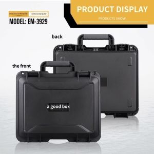 Hard Plastic Tool Case with Stainless Steel Chain Link Dual-Stage Locking System