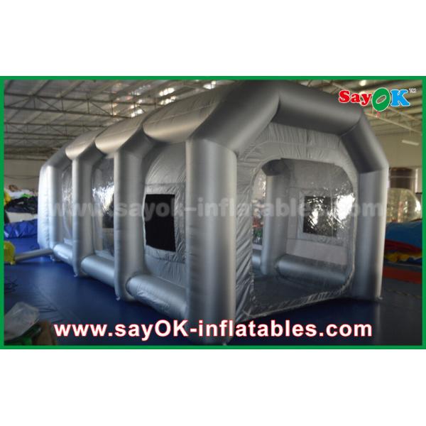 Inflatable Car Tent Mobile Inflatable Air Tent / Inflatable Spray Booth With Filter For Car Cover