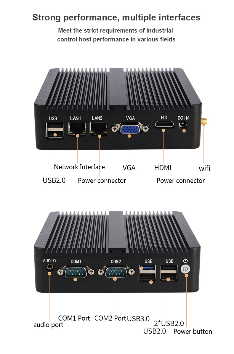 Dual Lan J4125 Quadcore 8gb 256GB Mini Pc Windows 10 Minipc Industrial