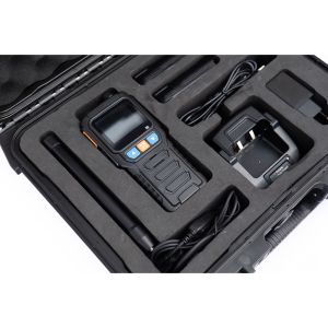 Handheld Drone Detection 2km Range 70-6200MHz Dual-mode Drone Detector with