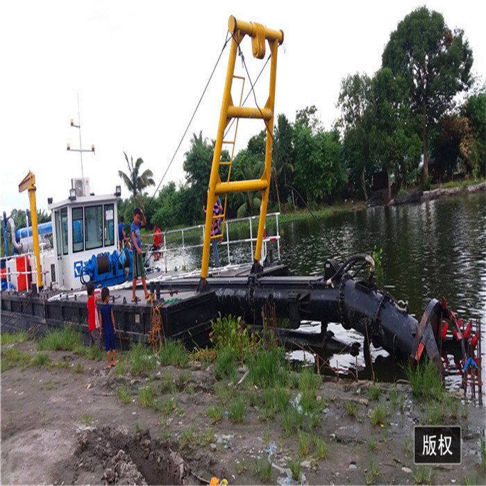 KEDA centrifugal river sand dredging pumping gold dredger 14m Digging Depth 800Kw sand pump dredger
