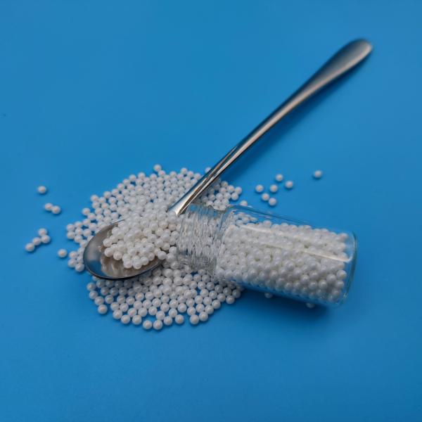 White Zirconium Ceramic Beads With Acid Resistance 1000-1300Mpa Compressive