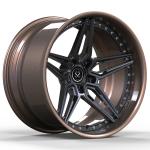 Bronze Grey 2 Piece Wheels For Camaro Staggered 19inch Alloy Car Rims