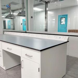 China Alkali Resistant Lab Wall Bench Phenolic Resin Working Table Top W750*H850mm factory