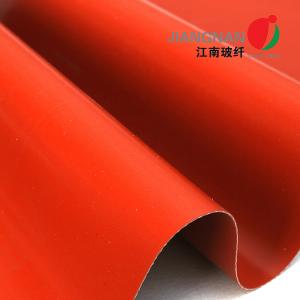 China 160g/M2 - 2500g/M2 Silicone Coated Fiberglass Fabric With Silicone Rubber Coating factory
