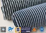 PVC Coated Fiberglass Fabric Grey Flexible Air Ducts 200MM 260℃ Waterproof