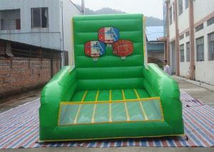 China Plato PVC Tarpaulin Inflatable Sports Games / Inflatable Basketball Court For Shooting factory