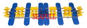 China 5HP /3.75KW Paddle wheel aerator 10 impeller 6Float factory