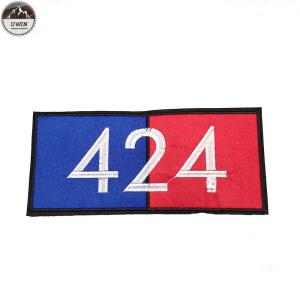 China Sew On Custom Logo Patches No Minimum Embroidery 22 * 10CM Size For Clothing factory