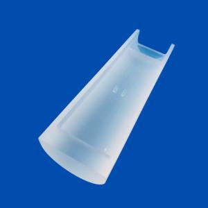 China Precision Machining Quartz Glass Semi Circular Frosted Parts factory