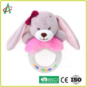 China CE Baby Bear Rattle , 21cmx8.5cm Stuffed Animal Rattle factory