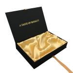 Personalized Magnetic Closure Gift Box Black Color With Custom Gold Stamping