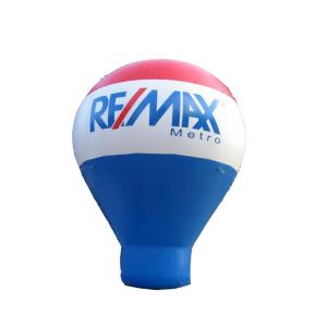 China rooftop hot air balloon shape Inflatable cold air balloon/ ground inflatable advertising balloon for sale factory