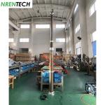 4.5m mobile pneumatic telescoping mast for mobile CCTV vehicle-inside CCTV wires