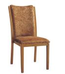 YALEESON Stackable Light Coffee Upholstery Dining Chair for Restaurant