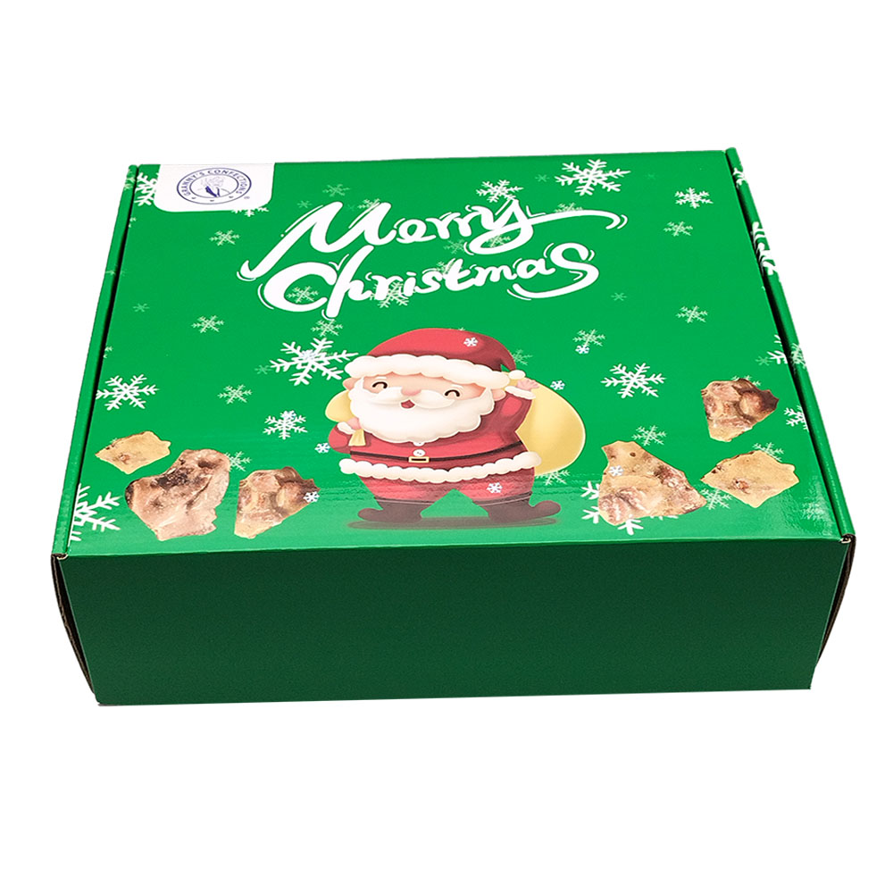 Biodegradable Custom Christmas Gift Box / Custom Corrugated Cardboard Boxes For Cookies