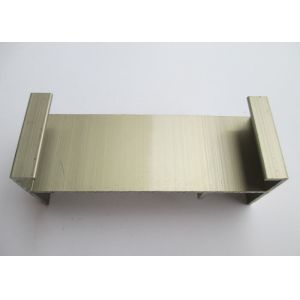 Golden Aluminium Sliding Door Profiles , Building Aluminium Section Profile
