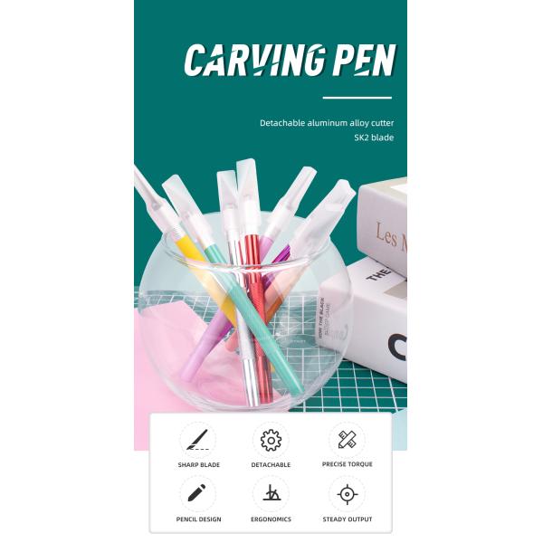 Metal Handle Scalpel Blade Knife for Craft Engraving Cutting Supplies DIY Stationery