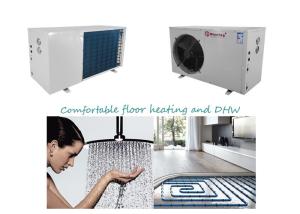 China Max outlet water 60C 13.8KW EVI Air Source Heating heat Pump for Private House Heating factory