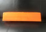 Orange Color Plastic Temporary Fencing Feet , Portable Fence Base Various Design