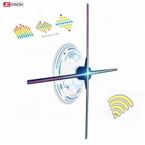 China Spinning Micro 3D Hologram LED Fan , WIFI 3D Hologram Projection 65cm factory