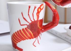 China Supermarket 450ml 15 Oz 9cmx11cm 3D Ceramic Mugs factory