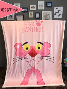 China Sherpa Backing Screen Printed Blanket , Flannel Fleece Blanket Cartoon Printed factory