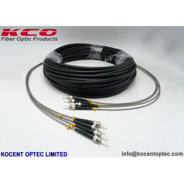 0.2dB Insertion Loss 4 Core 50/125um Fiber Optic Patch Cable for High-Speed Data