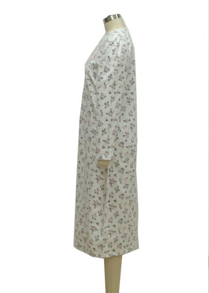 Spring Design Ladies Night Dresses Sleepwear Cotton Jersey Nightgowns Inside