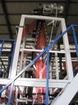LDPE / HDPE Double Head Film Blowing Machine Used For Double Color plastic bags
