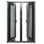 Thermal Break Aluminum Profile Casement Windows With Screens for Boutique Hotel