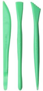 China Green Plastic Painting Knives Acrylic Paint Accessories Art Kits For Adults OEM Avaliable factory
